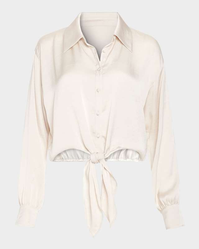 Luna Tie-Front Blouse